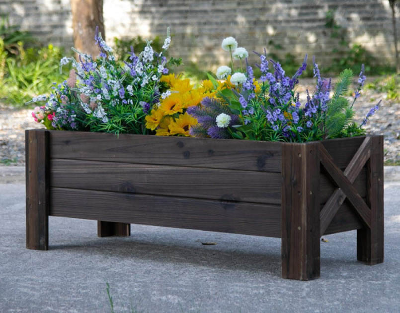 jardineras con palets, jardinera con palet,